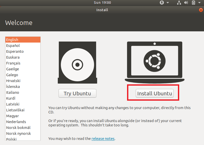 installing ubuntu vmware